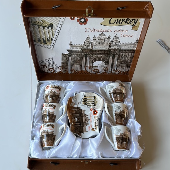 Turkish coffee cups set of 6 - Picture 4 of 12